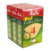 Melitta Coffee Filters #4 100 Count Per Pack 3 Pack (62414) 220-00695