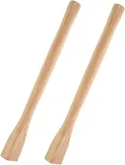 ibasenice 2pcs Hoe Handle Replacement for Garden Work Lightweight and Durable Wood Handles Easy to Install Skid Grip Suitable for Hoes