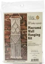 Small Format Macrame Kit Three Leaves