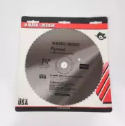 Black & Decker 7 1/4" Plywood Precision Ground Steel Saw Blade NOS Made in USA