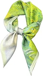 [HAMKVBPR] Neck Scarfs for Women Women's Silk Scarf Twill Square Scarf Spring And Autumn Thin Section Ladies Neckerchiefs