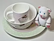 Baby Gift 3 piece Dinner Set Tableware - Christopher Vine Design - Feeding Set