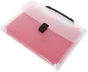 TEHAUX A4 13-Pocket Expanding Folder Bill Organizer Pockets Receipt Folder Organizer Paper Storage 33x24x3cm