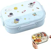 Kids Lunch Box | Stainless Steel Insulated Lunch Boxes | Sustainable Leak-Resistant Food Container with 4 Compartments Microwave