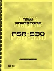 Yamaha PSR-530 Portatone Keyboard Piano OWNER'S MANUAL
