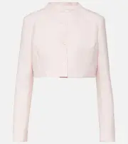 [Coperni] Coperni Trompe l'oeil cropped virgin wool jacket AU 16 pink