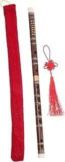 WHAMVOX Bamboo Flute Brass Handmade Chinese Instrument Sound Decorative Perfect for Music Enthusiasts Random Style
