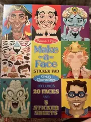Melissa & Doug Make-A-Face Sticker Pad 20 Faces & 5 Sticker Sheets