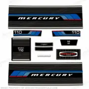 Fits Mercury 1977 9.8HP Outboard Engine Decals