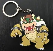 Super Mario Bros Bowser Keyring Keychain Mens Boys Girls Gaming Jewellery 3D AUS