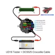 Digital Voltmeter USB Current Ammeter Detector Power Bank Charger DC Clip Tester