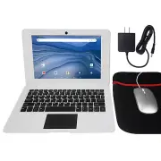 T&C 10.1" Inch Portable Kids Laptop Computer Powered by Linux-Android 12 OS, Blu