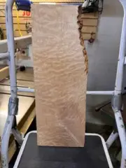 DENSE Quilted MapleTop Figured Billet .8"x 6-8"x 22”KD Big Leaf Billet Kiln