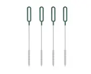 4 Pack Straw Cleaner Brush, for Cleaning Water Bottles, Boba Straws, Smoothie Tumblers -green