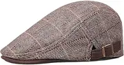 [HNJKJEU] Peaked Caps for Men Flat Cap Adjustable Cotton Flat Cap Men's Spring Autumn Hats Caps