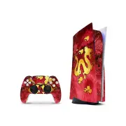 3M PS5 Skin Decal Sticker for Console and 2 Controllers Red Dragon Asiatic