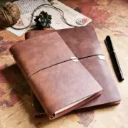 Travel Journal Notebook Handmade Leather Lined Refillable Note Book Taking Notes