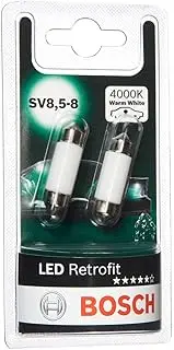Bosch -C5W (- 239) LED Retrofit Car Light Bulbs - 12 V 1 W SV8,5-8 35 mm - 2 Bulbs