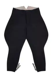 WW2 German Police Officer Black Wool Breeches