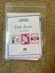 Creative Memories Card Making Kit "Pink Power" 3 cards & Envelopes