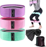 Fabric Resistance Bands, Set of 5 Set Resistance Bands Set Men, Glute Bands Set, Non Slip Booty Bands, Fitness Band, Exercise Bands for Home Gym Workout Pilates Strength Training Equipment