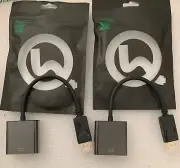 2X Cableader DP to VGA Adapter, Gold-Plated Displayport to VGA Converter