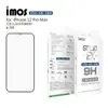 【愛瘋潮】iMos 免運 iPhone12 Pro Max 6.7吋 點膠2.5D窄黑邊防塵網玻璃 美商康寧公司授權 (AG2bC)【APP下單最高22%點數回饋】