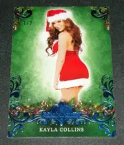 2014 Benchwarmer KAYLA COLLINS Holiday #58 Blue Foil Variant/2 PLAYBOY Playmate