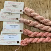 Oriental Linen Thread Gatherer Embroidery Thread 52% Silk 4 skeins 20 Yards Each