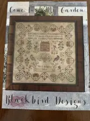 Blackbird Designs COME Into MY GARDEN Cross Stitch Leaflet Only ! sampler