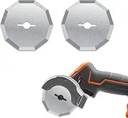 2 Pcs Replacement Rotary Blades Compatible with Worx WX082L 4V ZipSnip Cordless Electric Scissors WA2300 Rotary Cutter Blades(1-1/2") Fits RC2600K,RC2601, RC2602, WX080L, WX081L, WX082L, WX745L.9