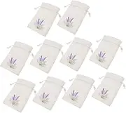 Alipis 10Pcs Dried Flower Sachet Bags with Elegant Drawstring Closure Reusable Pouches for Lavender and Scented Travel Home Storage and Decorative Use