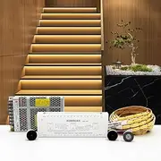 Intelligent Motion Sensor LED Stair Lighting Kit KMG-3233, 40 Inch (100 cm) Long Cuttable LED Strip Light for Indoor LED Stair Lights LED Step Lights (12 Stairs, Warm White 3000K)