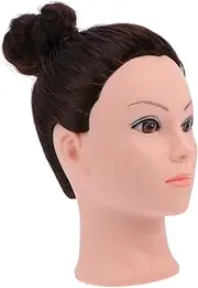 LIFKOME Simulation Long Hair Mannequin Head for Hairdressing Practice Realistic Cosmetology Doll with Color for Braiding and Styling Techniques