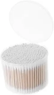 CIYODO Cotton Swabs Set 500 Pack Double Head for Wax Removal Gentle Cleaning for Ears Safe for Children Makeup Removal