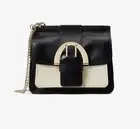 NWT Original $400 ZAC POSEN Biba Chain Crossbody Leather Baguette Handbag Bag
