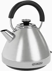 [Morphy Richards] Venture Pyramid Kettle - Brushed Stainless Steel - 1.5L - Rapid Boil - Metal - 100130