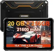R20 Tablet 10.4 "2K Display Tablet 20GB+256GB 21600mAh33W50mP Wideline L1 Android13 Helio G99 Octa Core Rugged Pad (Orange)