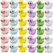 120 Pcs Mini Duck Miniatures Resin Ducks Waterproof Duck Tiny Duckies Figures