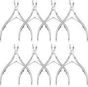 8 Pieces Cuticle Nippers Stainless Steel Cuticle Trimmer Pointed Blade Cuticle Cutter Clipper Dead Skin Remover Scissors Manicure Tools for Fingernails and Toenails
