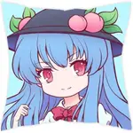 【客製化 東方PROJECT抱枕】現貨 東方PROJECT抱枕 比那名居天子 40X40CM方枕 東方抱枕