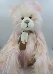 Charlie Bears 2023 | Big Sister Plush Pink Teddy Bear Cute - Scarf BNWT