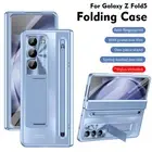 Slim Stylus Holder Hinge Case For Samsung Galaxy Z Fold 5 4 Glass Protetor Cover