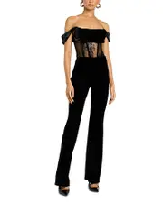 Retrofete Leni Velvet Lace Jumpsuit