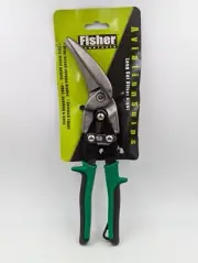 New Aviation Snips, Long Cut Offset Right, Serrated Drop Forged 3" Blades