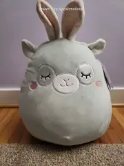 Original Squishmallows 14" Miley The Llama With Bunny Ears