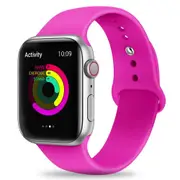 Silicone Apple Watch Band Sport Loop For Apple Watch 42mm Barbie Pink