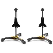 2PK Hercules Musical Instrument Stand w/Bag for Flugelhorn/Soprano Saxophone BLK