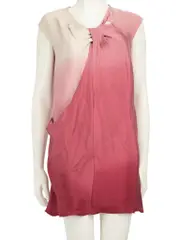 Pink & White Gradient Mini Dress