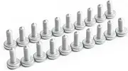 Yiklwwy 20PCS Engine Timing Cover Bolts M6X16 N91096701 N90791202 Compatible with Audi A1 A3 A4 A5 A6 A7 Q3 Q5 VW Passat Polo Tiguan Golf